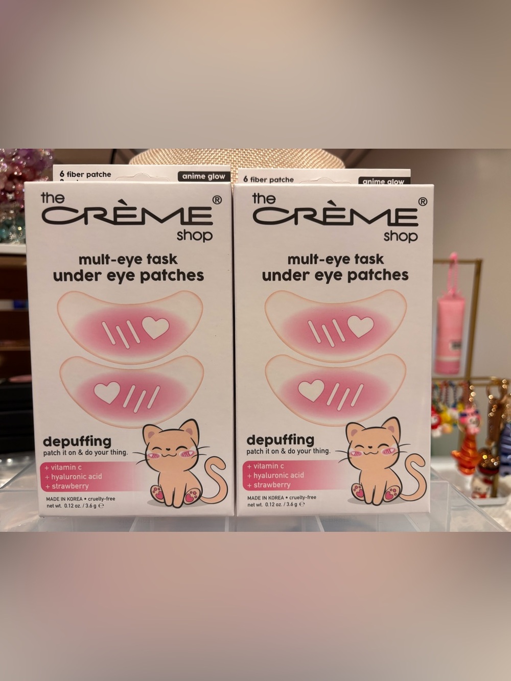 Two Boxes of The Crème Shop Depuffing Multi-Eye Task Under Eye Patches